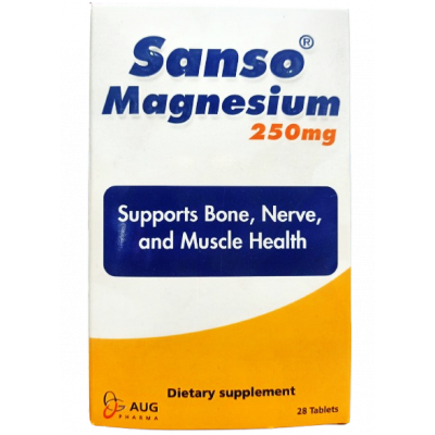 SANSO ® MAGNESIUM 250 MG DIETARY SUPPLEMENT 28 TABLETS